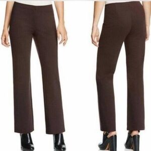 Eileen Fisher Heavyweight Rayon Knit Pull On Pants - Chocolate Brown